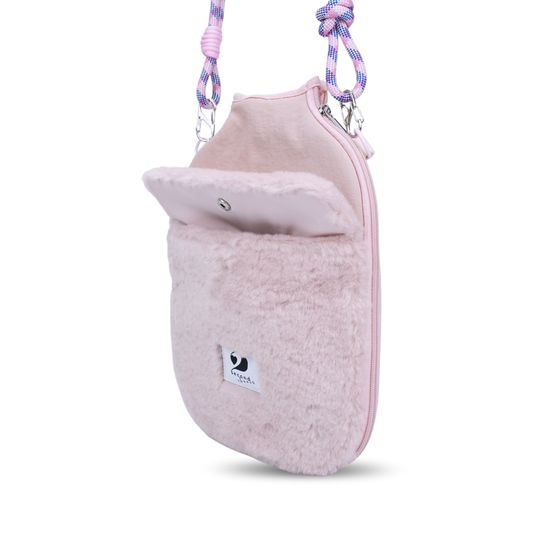 ACTIVE - FURRY POCKETTE - PICKLEBALL PADDLE COVER - BLUSH PINK