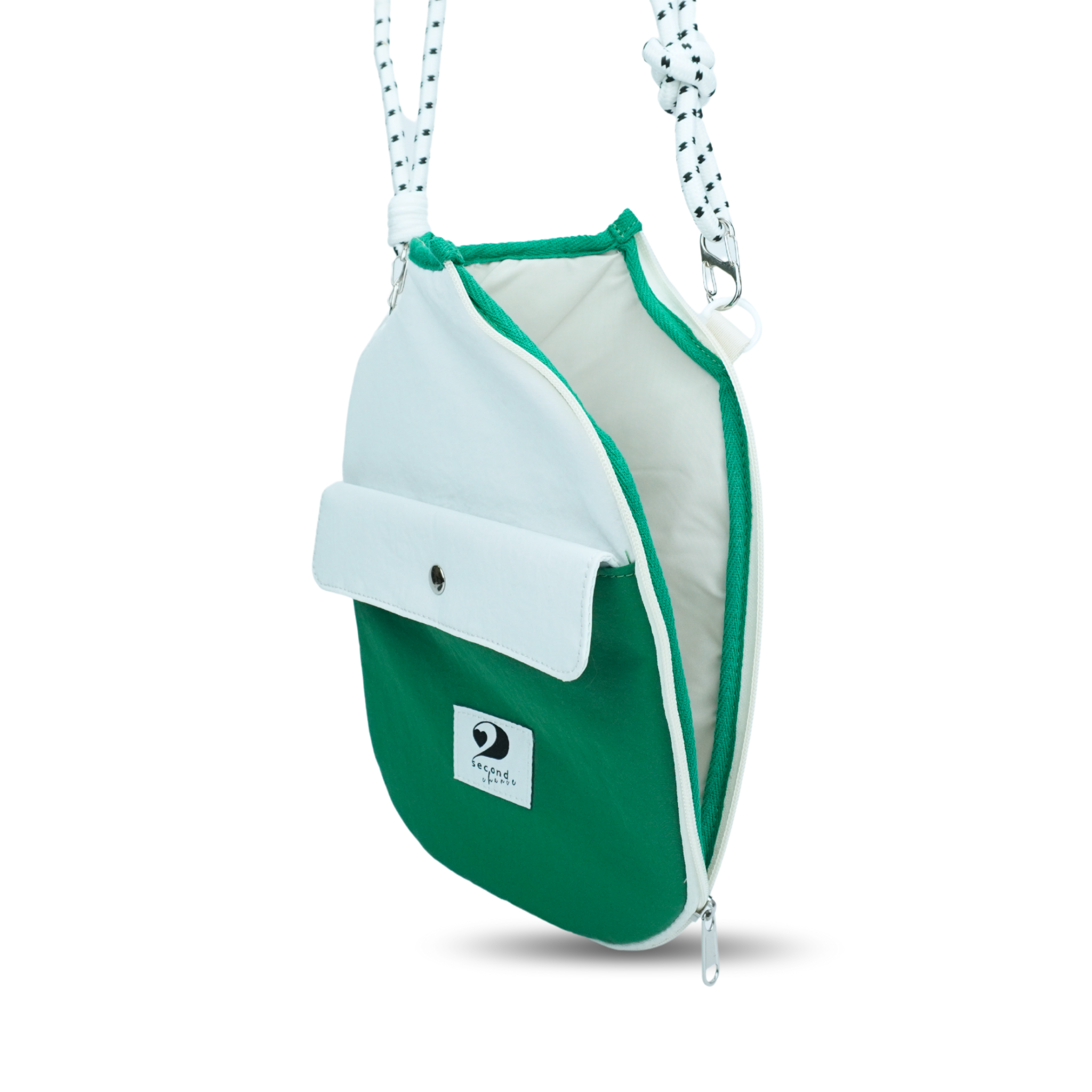 POCKETTE – PICKLEBALL PADDLE CASE (GREEN/WHITE)