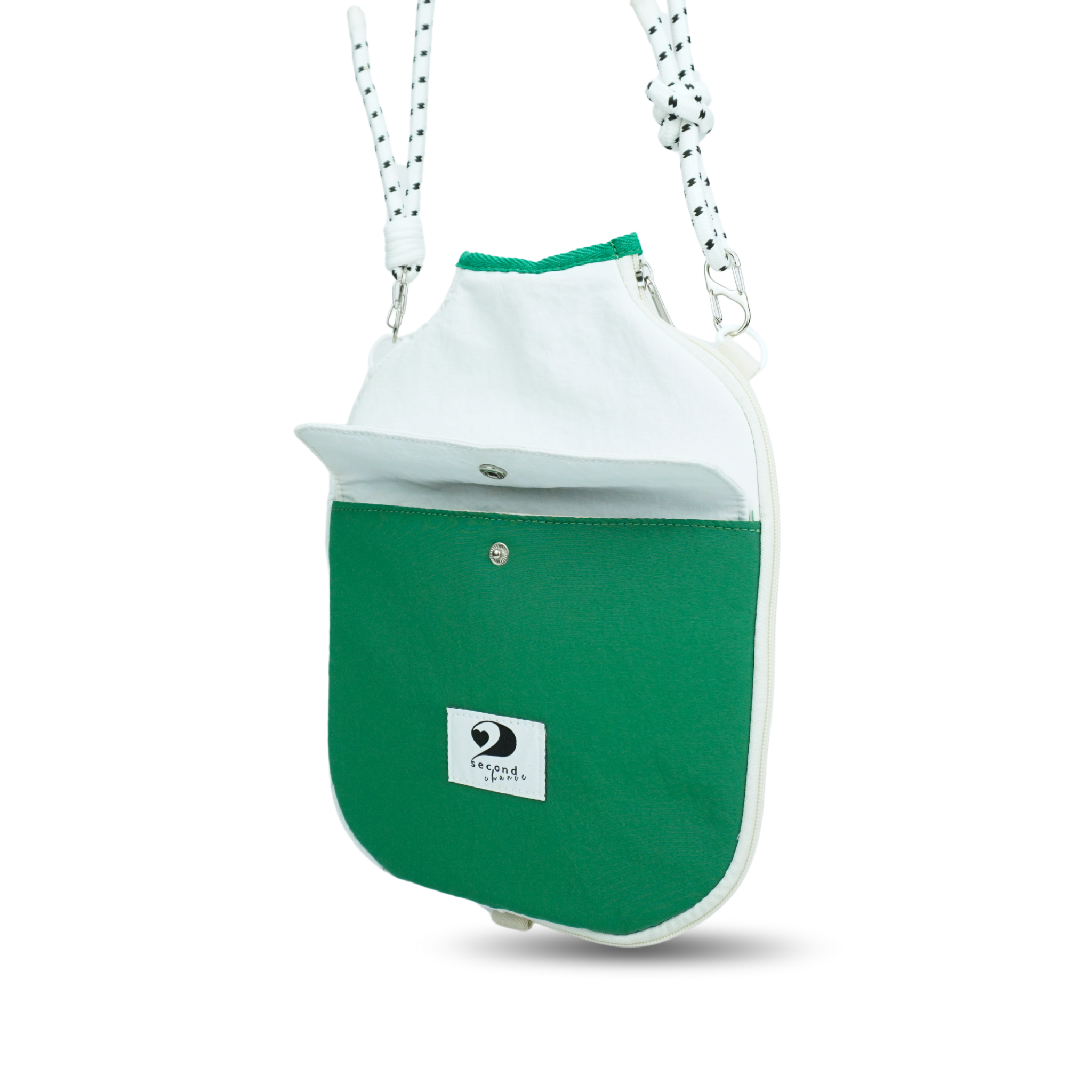 POCKETTE – PICKLEBALL PADDLE CASE (GREEN/WHITE)